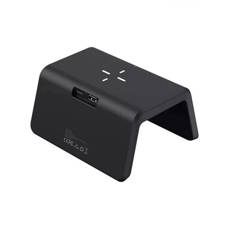 Draadloze oplader Havit W320 zwart snelladen USB-compatibel