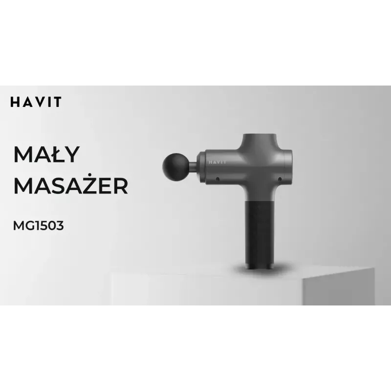 Havit MG1503 pistool-handmassageapparaat met klop- en vibratiemassage