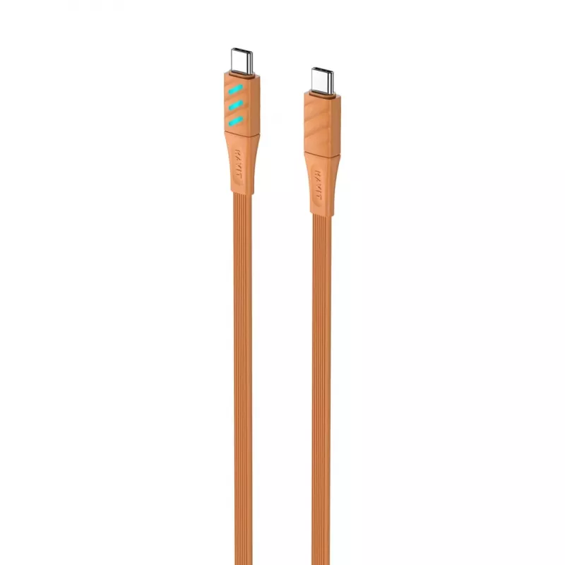 Havit CB6254 USB Type-C naar USB Type-C oplaadkabel 1 m oranje