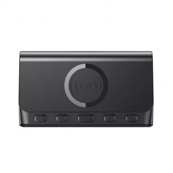 Draadloze oplader Havit W3041 6in1 USB auto zwart