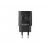 Havit UC132 EU GaN 22W dual-port oplader draadloos laden zwart