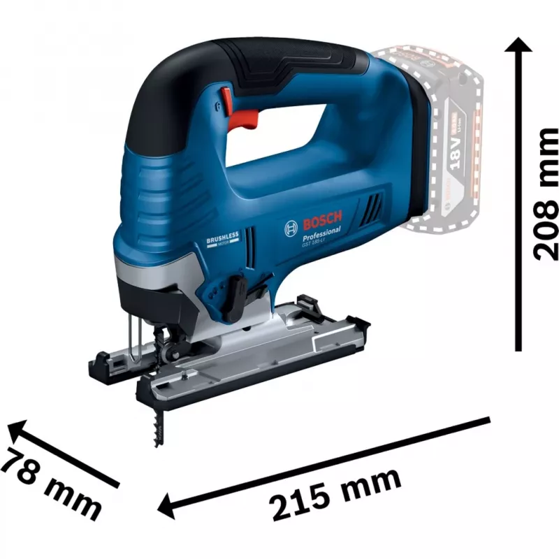 Decoupeerzaag Bosch GST 18V-125 B Professional