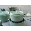 Staub ronde gietijzeren stoofpot 5,2 L, mint – La Cocotte 26 cm