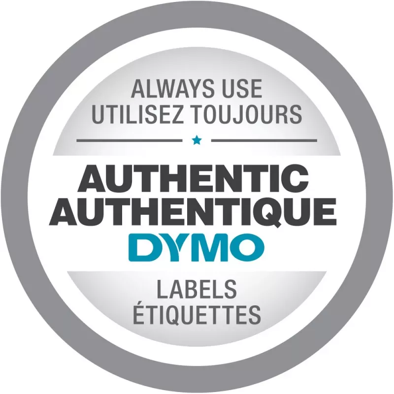 DYMO D1 nylon labeltape S0718050, 19 mm x 3,5 m, zwart op wit