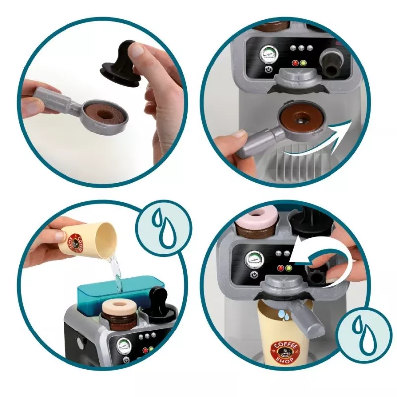 Espressomachine KLEIN 9510 compact ontwerp, kindvriendelijke speelgoed-espressomaker