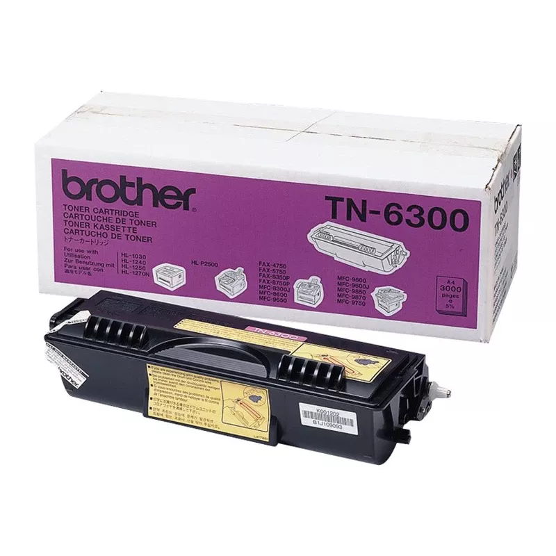 Brother TN-6300 tonercartridge, zwart, 3000 pagina's
