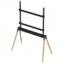TV-accessoire vloerstandaard 55-86/BLK/WOOD TVS-86F-01-BK Gembird