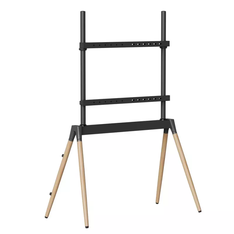 TV-accessoire vloerstandaard 55-86/BLK/WOOD TVS-86F-01-BK Gembird