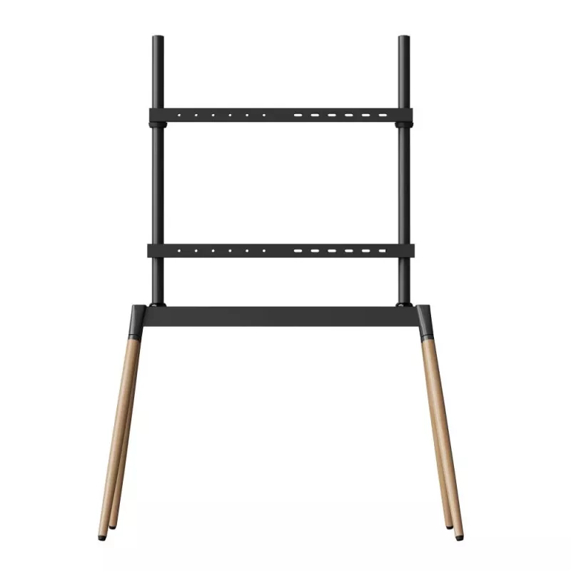 TV-accessoire vloerstandaard 55-86/BLK/WOOD TVS-86F-01-BK Gembird