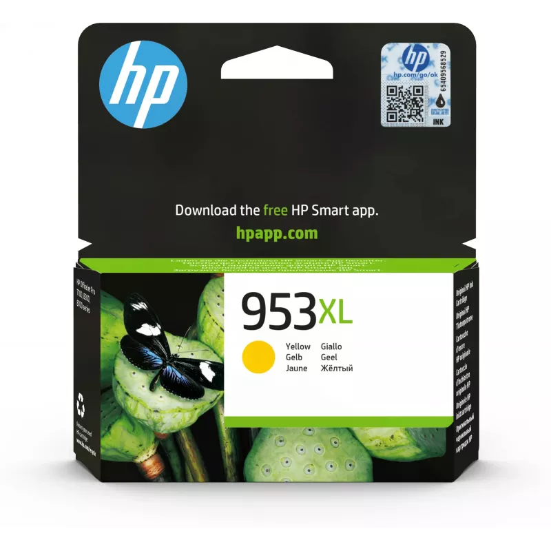 HP 953XL originele gele inktcartridge met hoge capaciteit (F6U18AE)