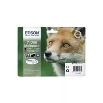 Cartridge Epson Ink C13T12854012 T1285 zwart cyaan magenta geel