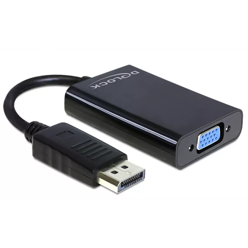 Delock adapter DisplayPort stekker > VGA 15-pins bus - DisplayPort-adapter - DisplayPort (M)