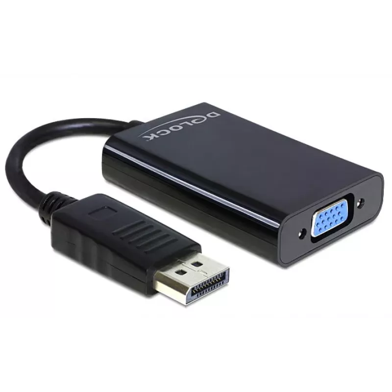 Delock adapter DisplayPort stekker > VGA 15-pins bus - DisplayPort-adapter - DisplayPort (M)