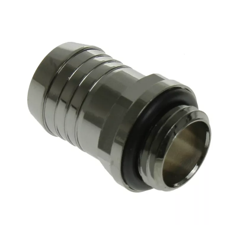 Bitspower fitting recht G1/4 inch AG naar 13 mm ID - zwart glossy