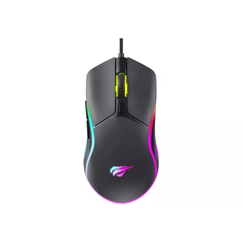 Havit MS1038 gaming-muis zwart dubbelhandig USB 8000 DPI 7 toetsen