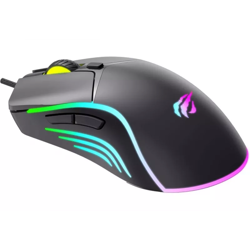 Havit MS1038 gaming-muis zwart dubbelhandig USB 8000 DPI 7 toetsen