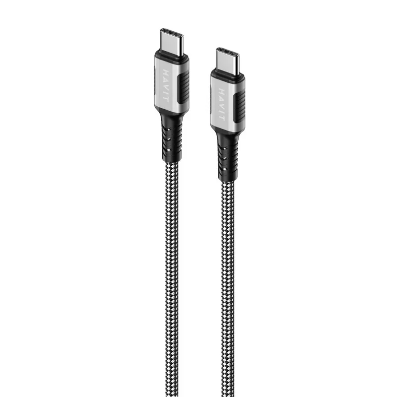 Havit CB6297 magnetische kabel USB Type-C naar USB Type-C 1m zwart
