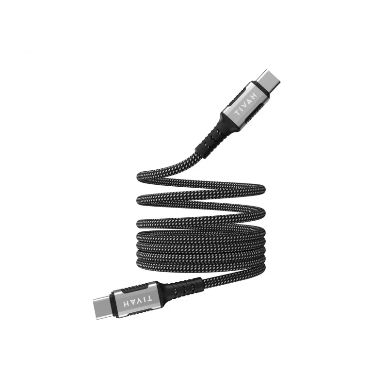 Havit CB6297 magnetische kabel USB Type-C naar USB Type-C 1m zwart