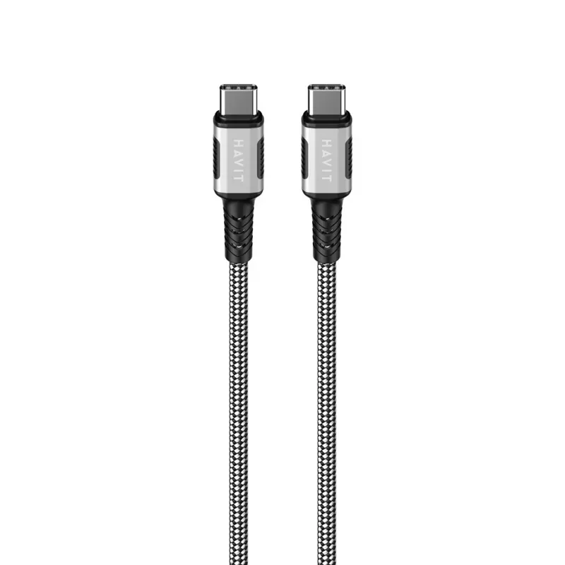 Havit CB6297 magnetische kabel USB Type-C naar USB Type-C 1m zwart