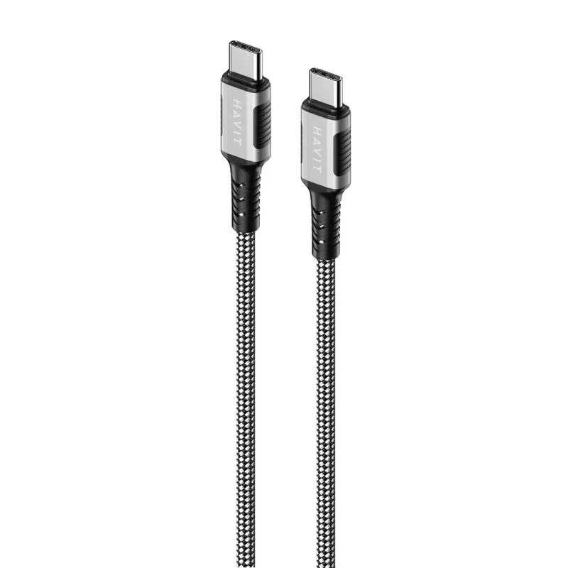 Havit CB6297 magnetische kabel USB Type-C naar USB Type-C 1m zwart