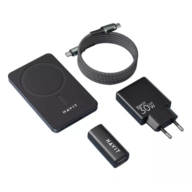 HAVIT oplaadkit 2024 geschenkset EU – meerdelig oplaadset voor draagbare apparaten