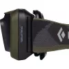 Black Diamond Spot 400 zwart, hoofdlamp met olijfgroene hoofdband