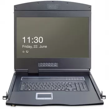 Modulaire console Digitus DS-72211 met 19 inch TFT & touchpad