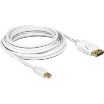 DisplayPort-kabel DeLOCK 83483 Mini DisplayPort 3 m wit