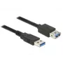 USB-kabel DeLOCK 85056 USB 3.2 Gen 1 2m USB A zwart