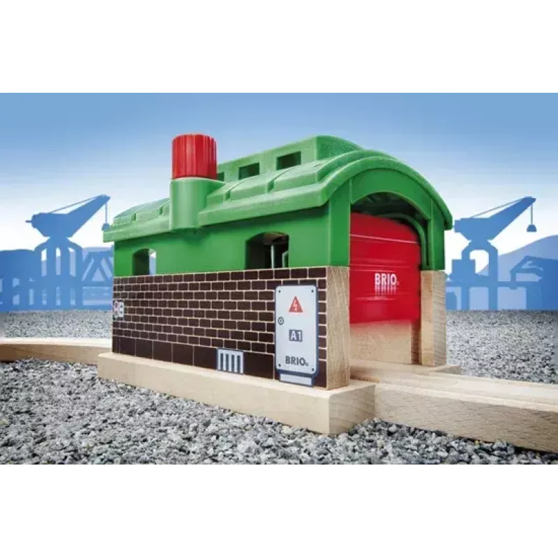 Modelspoorbaanaccessoire BRIO treingarage