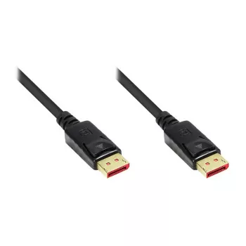 Verbindingskabel DisplayPort 1.4, 8K / UHD-2 @60Hz, vergulde contacten, CU, zwart, 5m, Good Connections® (4814-050S)