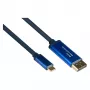 Alcasa 4812-CSF015B 1,5 m adapterkabel USB-C naar DisplayPort, stekker - stekker, recht (4812-CSF015B)