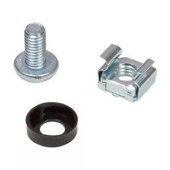 Good Connections GC-N0089 19" rackplank, 1U, frontmontage, 300 mm diep, set van 2, zwart (RAL 9005)