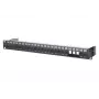 METZ CONNECT BTR E-DAT C6A-module 24 poort 180°M - patchpanel - zwart - 1U - 24 poorten (130920-BK-E)