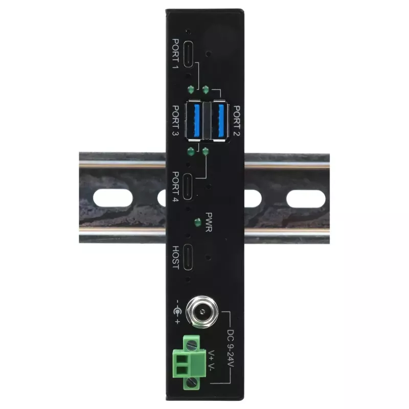 EXSYS EX-11295HMS USB 3.2 Gen 2-hub Type-B 10000 Mbit/s zwart