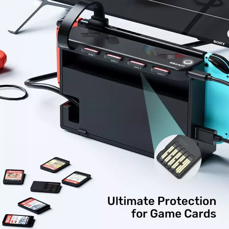 Unitek G1002D 4-slots gamekaartlezer voor Nintendo Switch