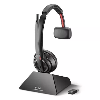 HP Poly Poly Savi 8210 UC - Microsoft - headset - on-ear - DECT 6.0 - draadloos - gecertificeerd voor Microsoft Teams (209212-02)
