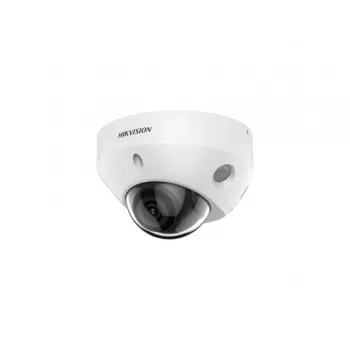 Netwerk mini-dome - dag/nacht - 3840x2160 25fps - 2,8mm - infrarood - alarm - audio - IP67