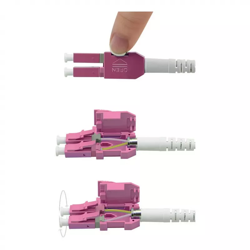 ROLINE glasvezelkabel UNIBOOT multimode 50/125µm OM4 LC duplex 5m - kabel - multimodevezel