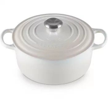 Le Creuset Signature braadpan rond 24 cm Meringue (21177247164430)