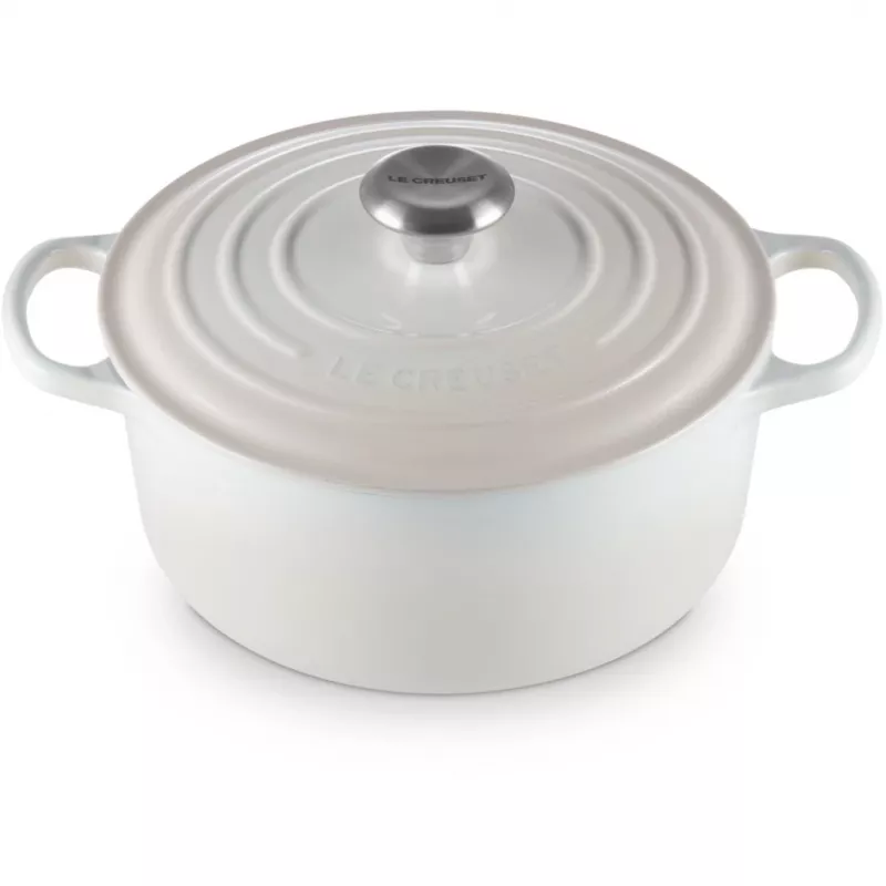Le Creuset Signature braadpan rond 24 cm Meringue (21177247164430)