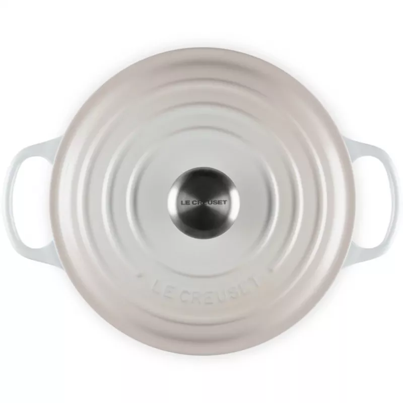 Le Creuset Signature braadpan rond 24 cm Meringue (21177247164430)