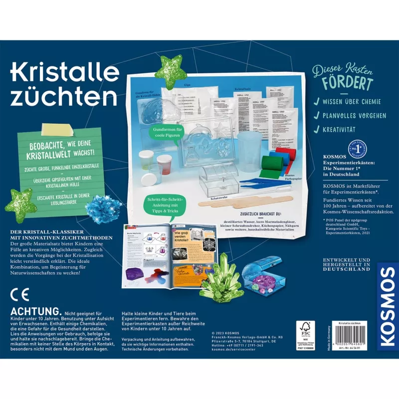 Kristallen kweken, experimenteerdoos
