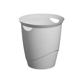 Afvalemmer rond kunststof grijs Durable 776010