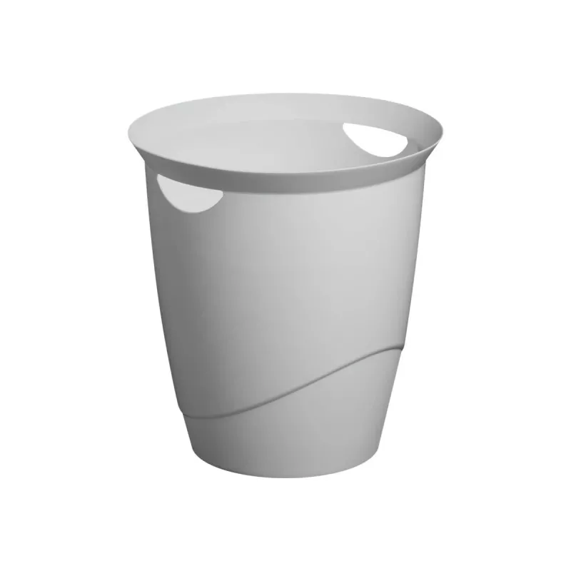 Afvalemmer rond kunststof grijs Durable 776010