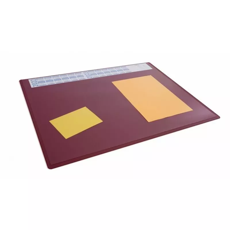 Bureaubladonderlegger Durable 722303 polypropyleen rood 650x500mm