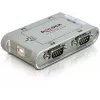 DeLOCK 87414 USB 2.0 naar 4-poorts RS-232 seriële adapter