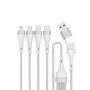 4smarts 541024 USB-kabel 1,2 m USB A/USB C USB C/Micro USB-A/Lightning wit (541024)