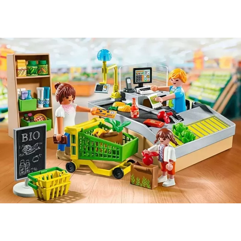 Playmobil Supermarkt speelset 71648 veelkleurig kunststof voor 3-4 jaar