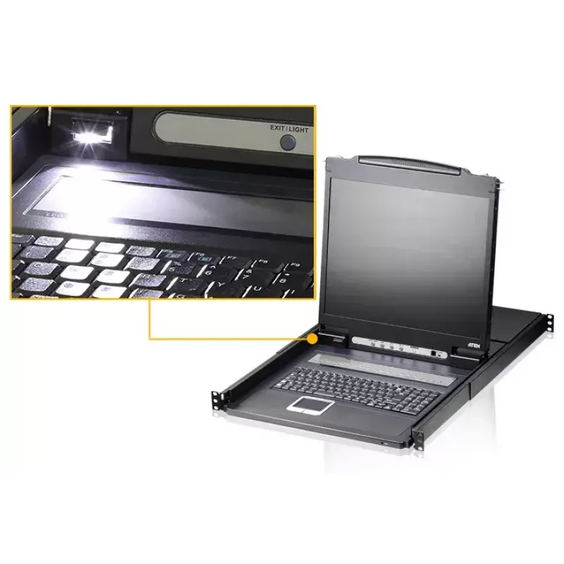 KVM-switch ATEN CL1308N rackmontage zwart